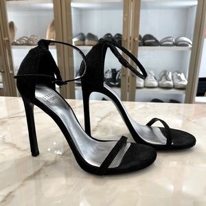 Stuart Weitzman Glitter Accent Nudist Heel US 6.5